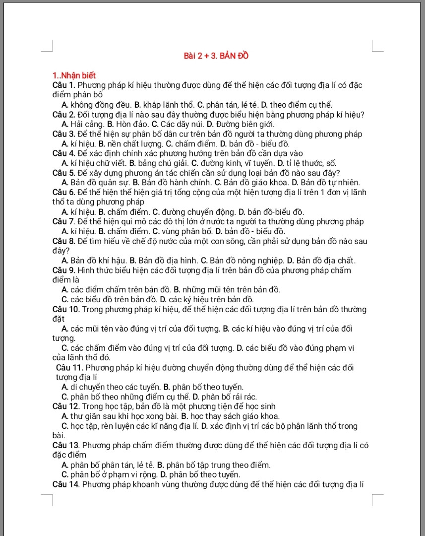 Để xác định chính xác phương hướng trên bản đồ cần dựa vào
A.kí hiệu chữ viết
B.bảng chú giải
C.Đường kính,vĩ tuyến
D.tỉ lệ thước,số