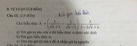 Rút gọn biểu thức A=(1/căn x+1 trừ 1/căn x trừ 1) :2/1 trừ 2 căn x +x