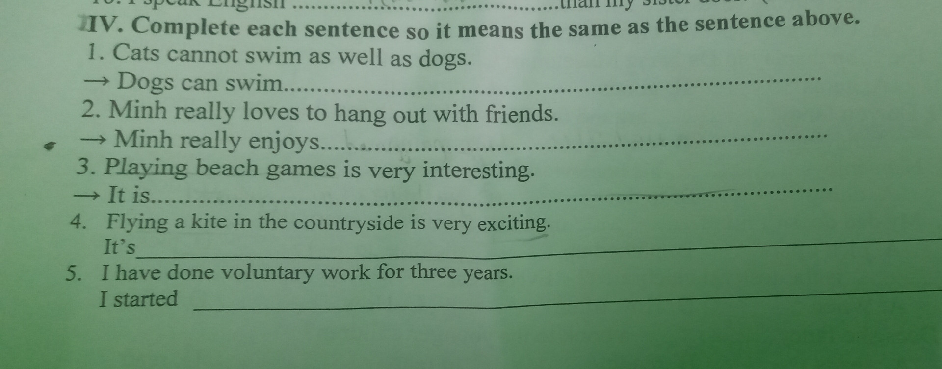 Mình ( trình độ tiếng anh kém ) mún tìm 1 nhóm, bạn để hc tiếng anh khi gặp các câu hỏi ko bt làm. Có ai bt ko ạ :))