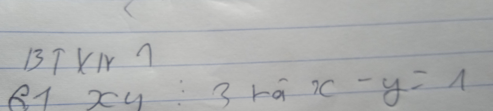 61 xy chia hết cho 3 và x- y =1