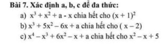 X^3 + 5x^2 - 6x + a chia hết cho ( x - 2)