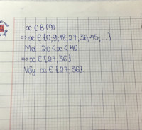 Tìm số tự nhiên x biết x là bội của 9 và 20<x<40