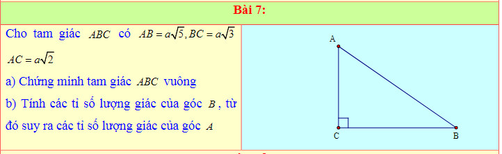 Cho tam giác ABC vuông tại A. Kẻ đường cao AH. Tính sinB, sinC