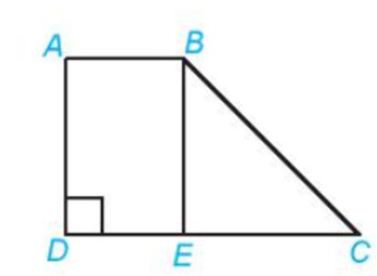 Ông an có một miếng đất như hình vẽ biết AB= 10m , AD = 14cm ,CE= 16m 
a) tính diện tích hình chữ nhật ABCD tính diện tích hình thang ABED 
b) ông An dự định lát gạch hết phần đất có hình chữ ABCD biết gạch dùng để lát sân có dạng hình vuông kích thước cạnh 50cm hỏi hỏi để lót thấy sân chơi hình chữ nhật ABCD thì dùng bao nhiêu viên gạch (bỏ qua các đường nối giữa các viên gạch)
