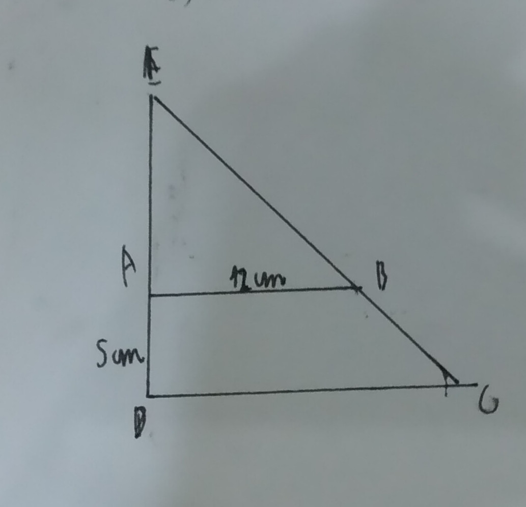 Cho hình thang vuông ABCD, đáy bé AB =23 đáy lớn CD và dài bằng 12 cm,cạnh AD dà
