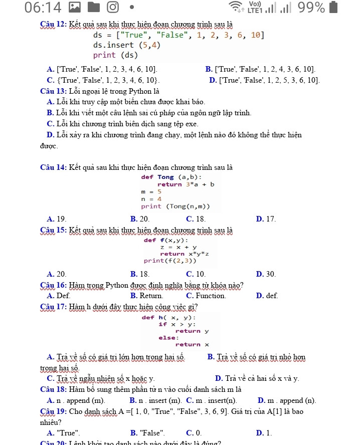 Cho xâu s="TIN_HOC_10".để truy cập đến kí tự '0' trong xâu s ta viết là
A.S(9)
B.s(0)
C.s(9)