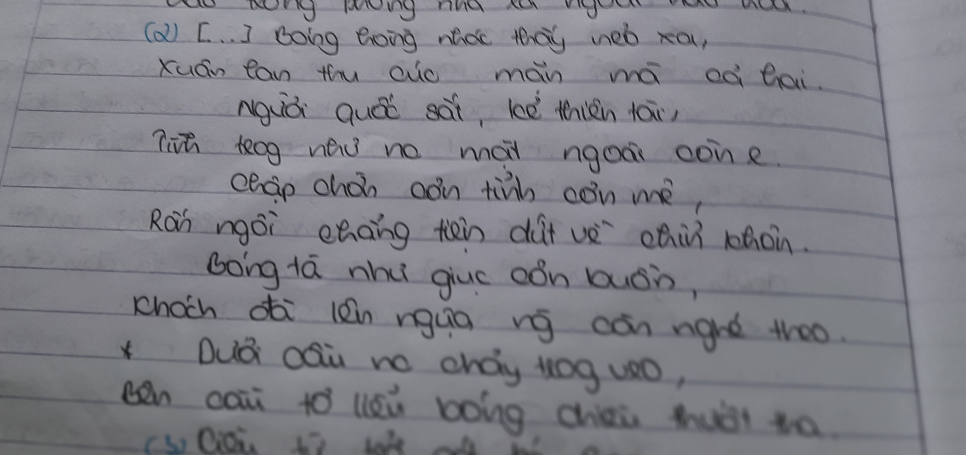 Phân tích đoạn 2 bài thơ kim kiều gặp gỡ