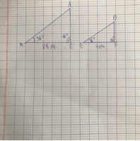 Vì tam giác AMC đồng dạng A' M' C' (g.g,  góc M'=36°, C'=76° ac)