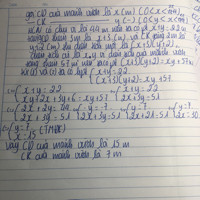 Một mảnh vườn hcn có chu vi 44m. Nếu tăng chiều dài thêm 3m và chiều rộng 2m thì diện tích tăng thêm 57m vuông. Tính chiều dài và chiều rộng của mảnh vườn đã cho.
