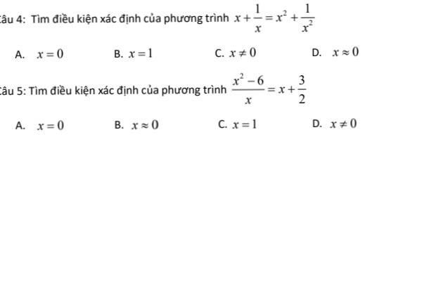 Câu hỏi ở comment