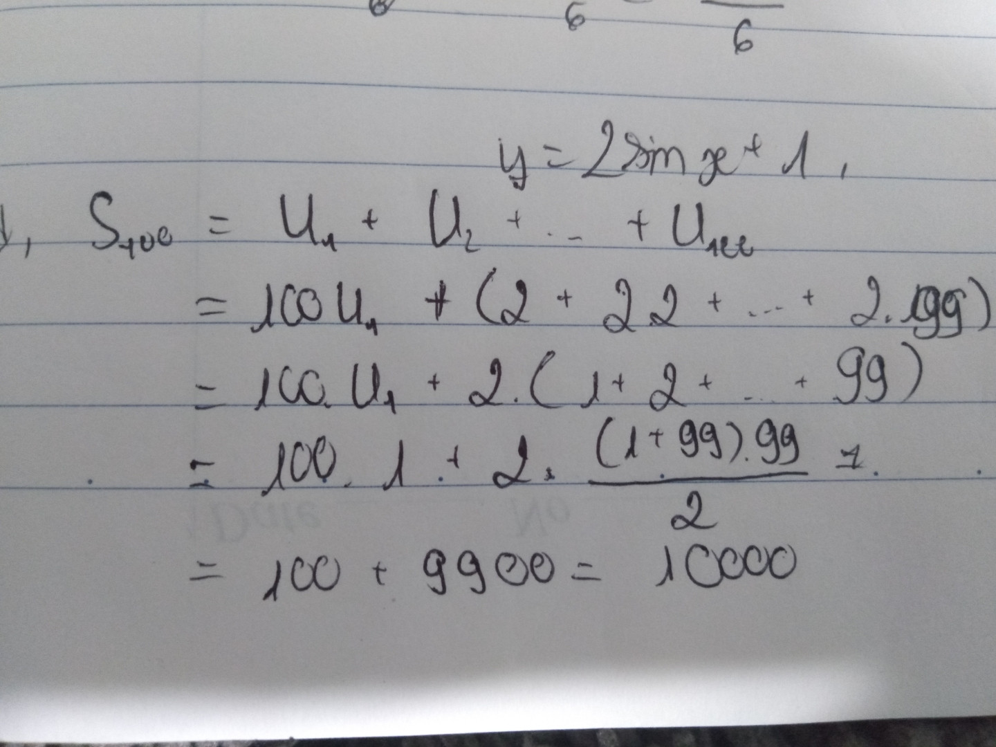 Cho (un) với un=2n-1
a. Chứng minh (un) là một cấp số cộng
b. Tìm u1 và d
c. Tính u30 và u50
d. Tính S100