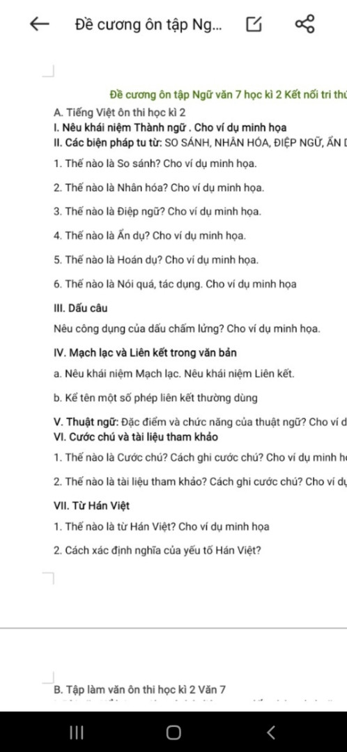 Có ai ở Triệu Sơn thi chưa ạ.Cho mk xin đề thi cuối kỳ ii môn ngữ văn lớp 7 năm 2023-2024