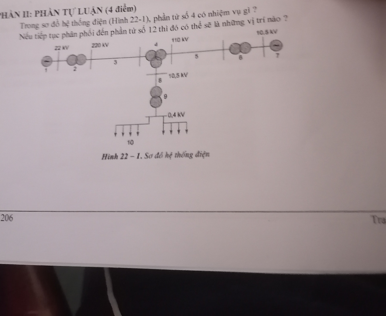 Trong sơ đồ hệ thống điện phần tử số 4 có nhiệm vụ gì

Nếu tiếp tục phân phối đến phần tử số 12 thì đó có thể trả lời những vị trí nào