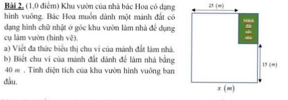Thực hiện phép tính:a) xy(x + y).b) (x - 2)2 + 2x(x - 6).c)(2x2 - 5xy - 4y2)x -