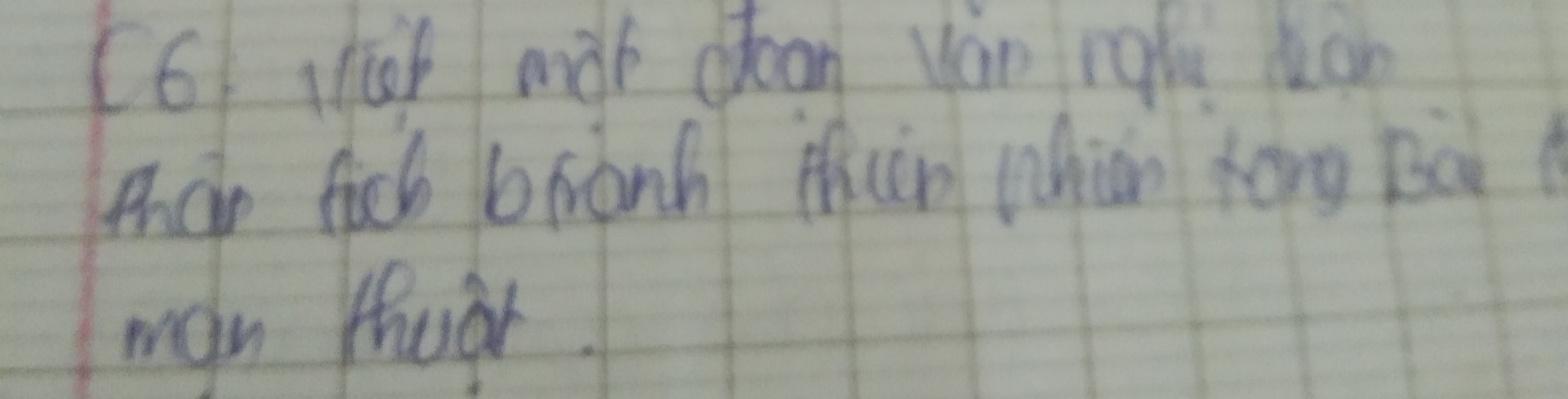 Viết một đoạn văn nghị luận phân tích bức tranh thiên nhiên trong bài thơ mạn thuật