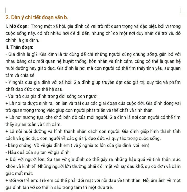 viết 1đoạn văn về gia đình thật hay và ý nghĩa