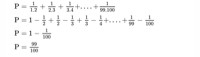 Tính giá trị biểu thức P=1/1.2+1/2.3+1/3.4+...+1/99.100