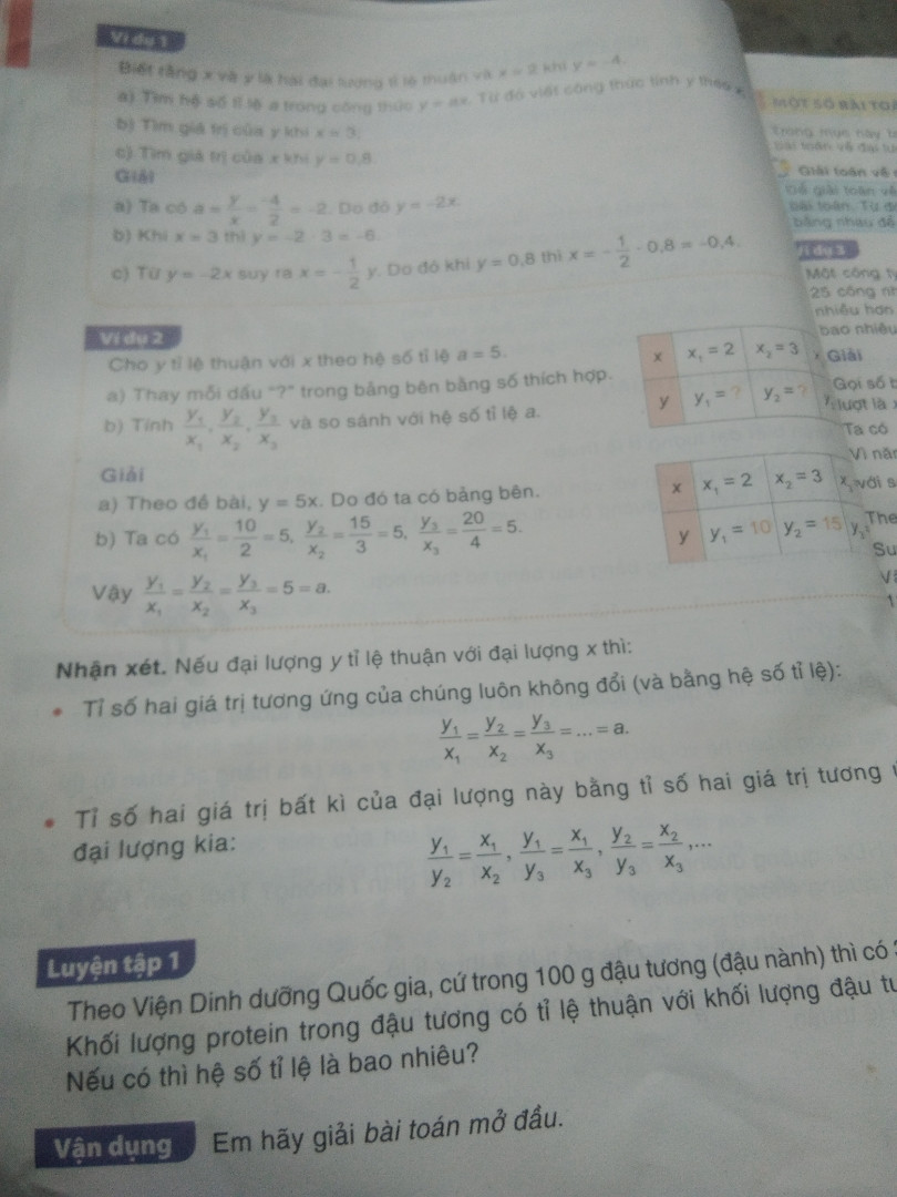 Hãy vận dụng tính chất của dãy tỉ số bằng nhau để giải bài toán 2