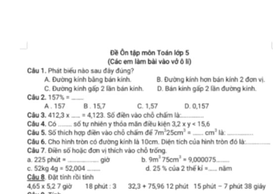Ba Vi National ______ is a wonderful place to visit. It's best to go there in ______ . It is about 60 kilometres ______ Ha Noi and you can get there by car or bus. There are many ______ things to see and do. You can take photos of waterfall, ride a bicycle and visit Uncle's Ho Temple. You can eat traditional______ and fresh vegetables. Ba Vi Park is a very peaceful and beautiful place. You should go and see it !