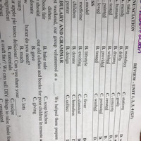 Choose the word which has a different sound in the part underlined.1. A. watch B...