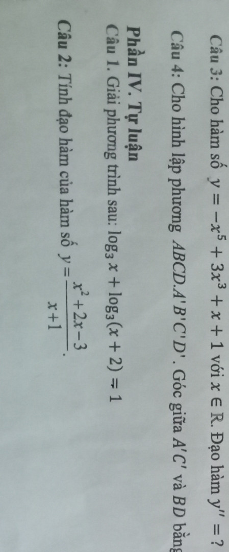 giải phương trình sau:log3x + log3x + 2 = 1