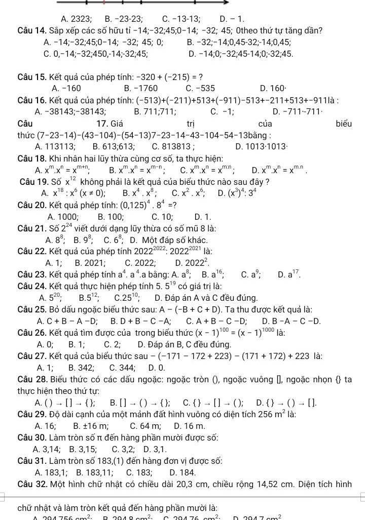 Cho biết a,b∈z, b ≠0,x=ab??nếu a,b khác dấu thì