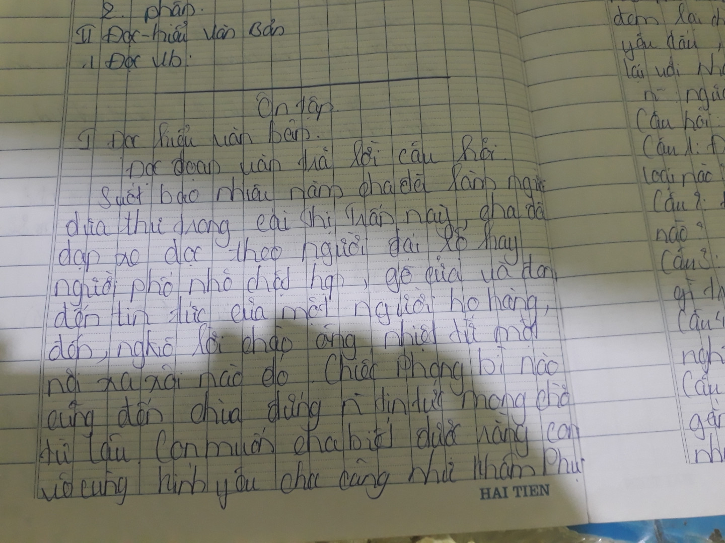 Suốt bao nhiêu năm cha đã làm người đưa thư trong cái thị trấn này ....câu 1 đoạn văn này được viết theo thể loại nào