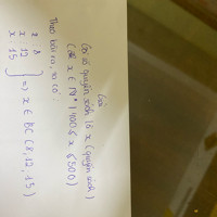 Một tủ sách khi xếp thành từng bó 8 cuốn, 12 cuốn, 15 cuốn đều vừa đủ bó. Cho biết số sách trong khoảng từ 400 đến 500 cuốn. Tím số quển sách đó