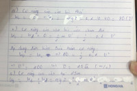 Một vật khối lượng 200 g được thả rơi tự do từ độ cao 40 m so với mặt đất, bỏ qua lực cản không khí. Cho g = 10 m/s2. Chọn gốc thế năng tại mặt đất.
a. Tính cơ năng của vật lúc thả. ​
b. Tính vận tốc của vật lúc vừa chạm đất.
c. Ở độ cao 25 m so với mặt đất, vật có vận tốc bằng bao nhiêu.