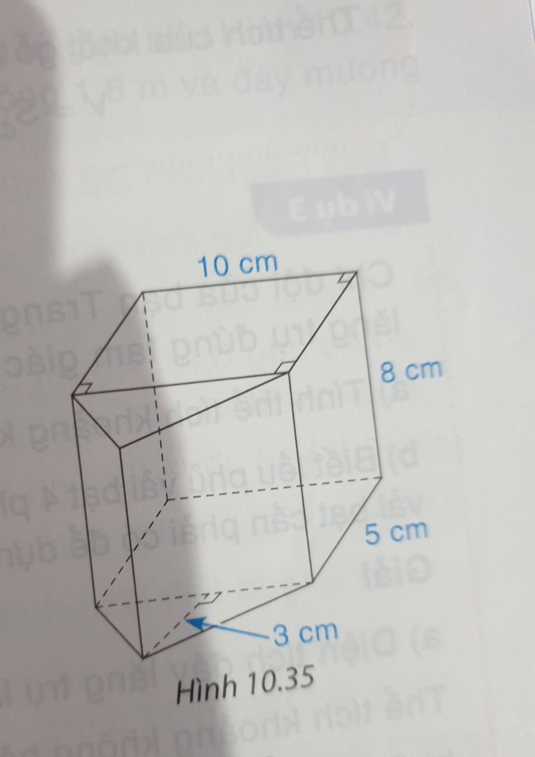 Một khối gỗ gồm 2 phần có kích thước như hình vẽ
a.tính thể tích hình khối gỗ hình lập phương 
B.tính thể tích khối gỗ