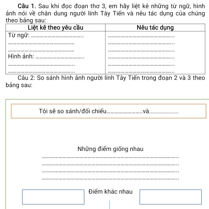 Soạn bài Tây Tiến