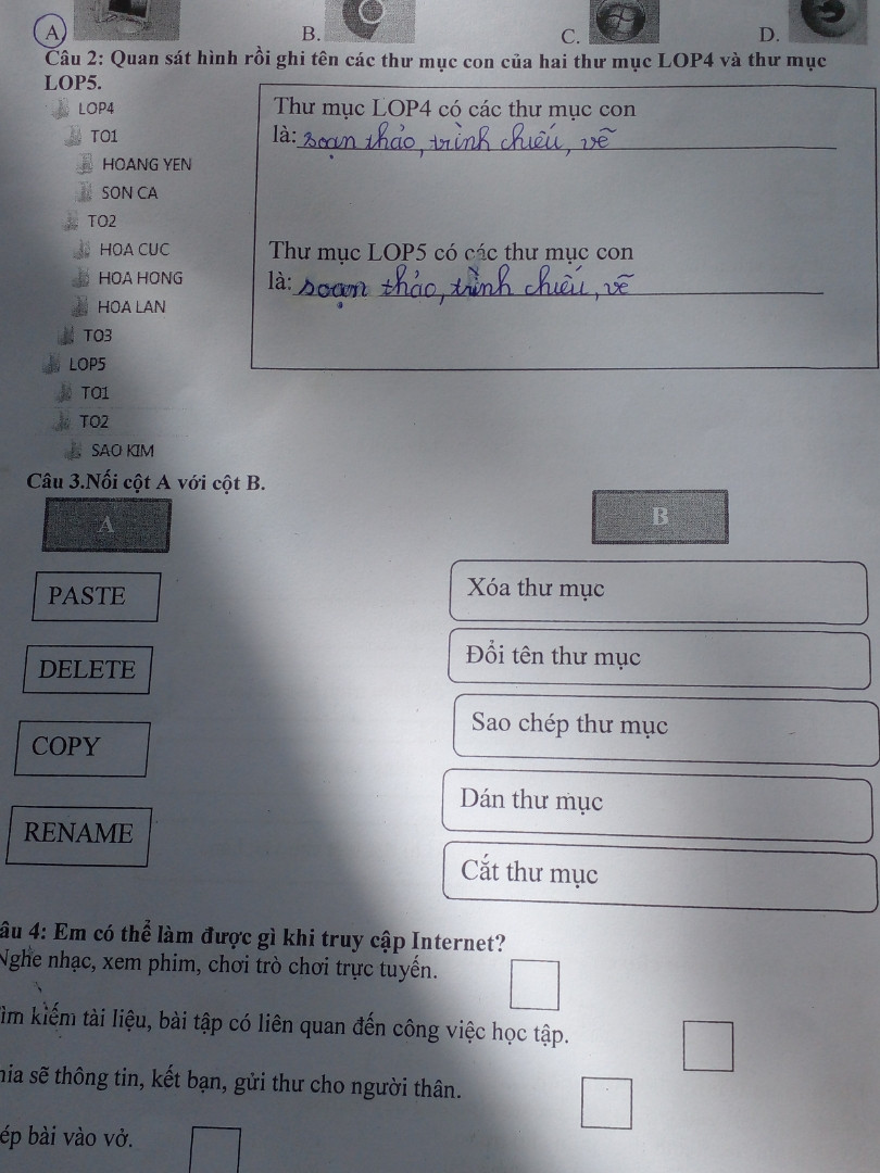 Về đề cương tin học lớp 5