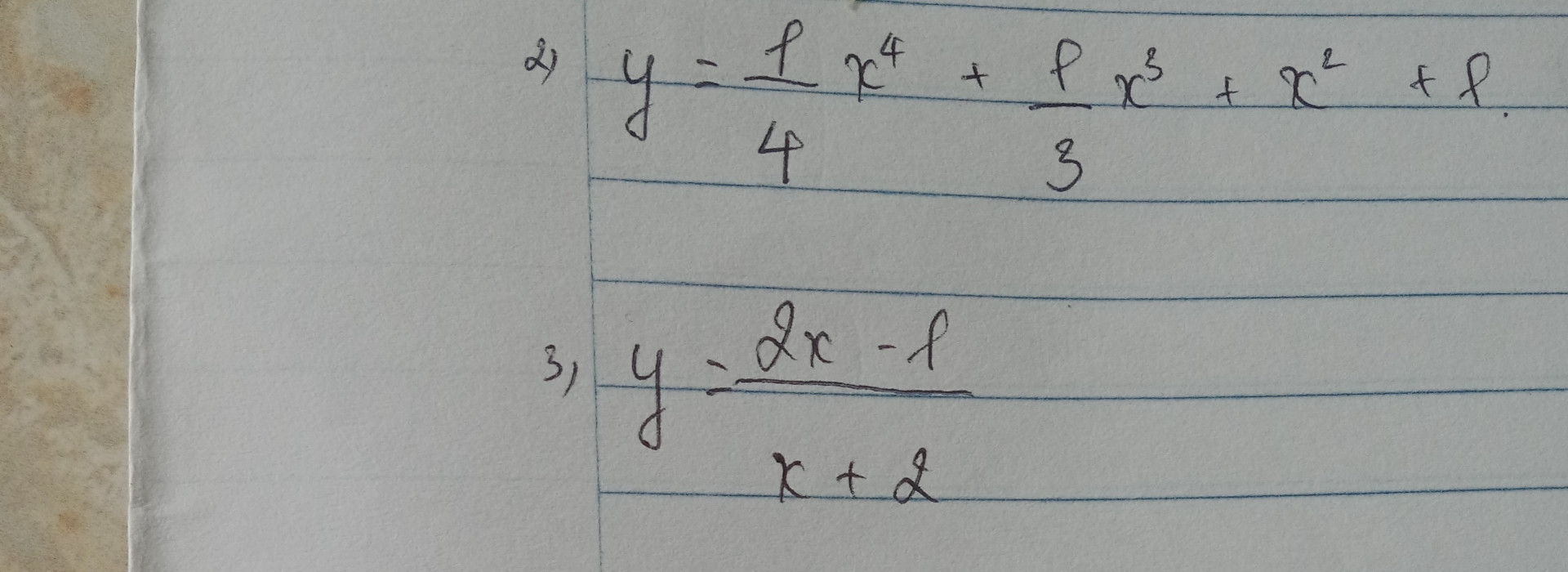 y=x6+2x5+4x+3