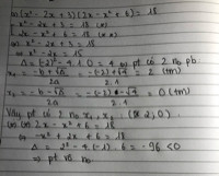 Giải các phương trình sau: a) (x2-2x+3)(2x-x2+6)=18 b) (x2-4x+2)2 +x2-4x-4=0