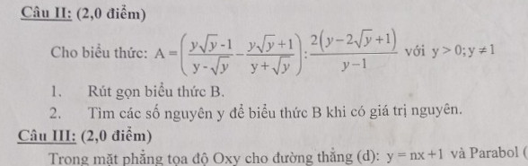 Tử A = yy-1-yy+1÷2y-y+!y-y-1-y+y÷y-1