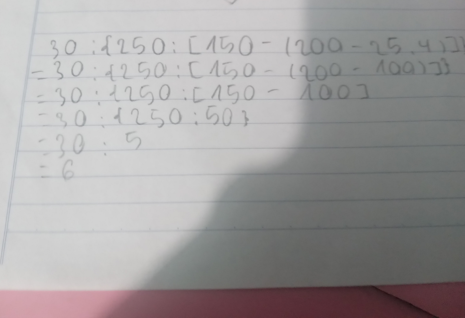 30:{ 250: [150-(200-25.4) ] }