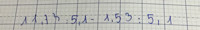 11,73 : 5,1 - 1,53 : 5,2