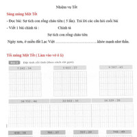 7 242 :34 đặt tính rồi tính