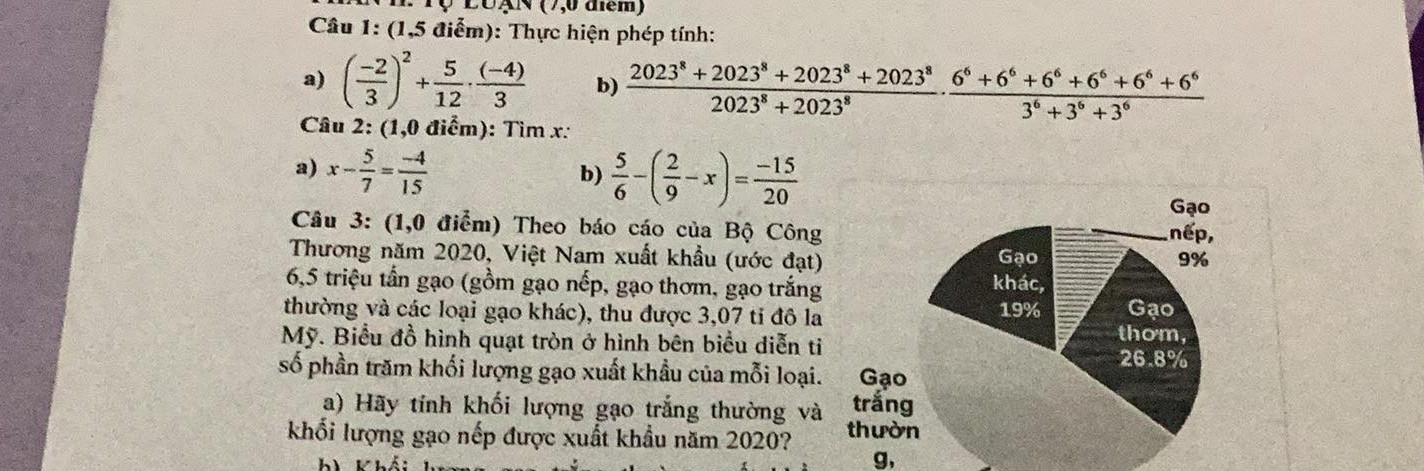 Hãy giải cho tìm x
