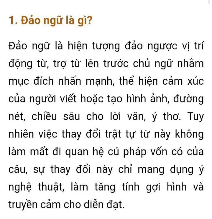 đặc điểm và tác dụng đảo ngữ câu hỏi tu từ