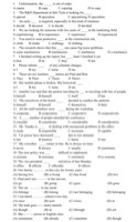 IV- Choo
se the correct option to complete each sentence. 
1. Unfor
tunately, the _____ is out of order. 
A copier B copy
2. The R&amp;D Department at Info Tech is looking for_____ 
C copying D to copy 
A special B specialize C specializing D s
pecialists 3. An early ___ is required, especially in this kind of situation. 
 A decide B decision C to decide D decided 
4. We are looking for someone with two years of ____ in the marketing field.
A experiencing B to experience C experience D experienced 
5. You need to wear protective ____ at the construction site. 
A cloth B clothe C clothings D clothing 
6. The research shows that this ____ can cause big noise problems. 
A some machineries B machineries C machinery D a machinery
