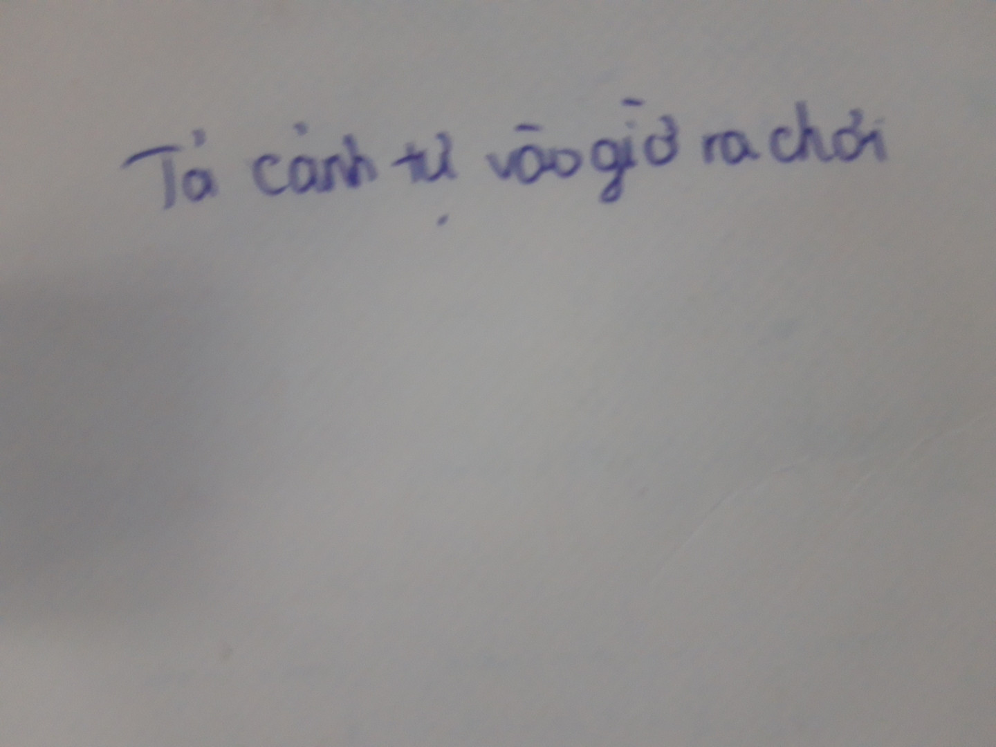 Mở bài cho bài văn cảnh tự vào giờ ra chơi