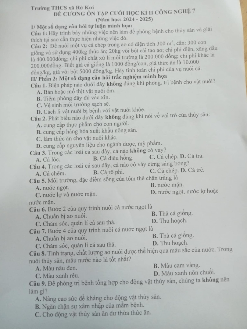 Hãy trình bày những việc nên làm để phòng bệnh cho thủy sản và hãy giải thích tại sao cần thực hiện những việc đó