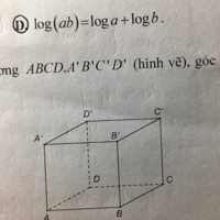 Cho hình lập phương ABCD.A’ B’ C’ D’, góc giữa 2 đường thẳng AB và C’ bằng